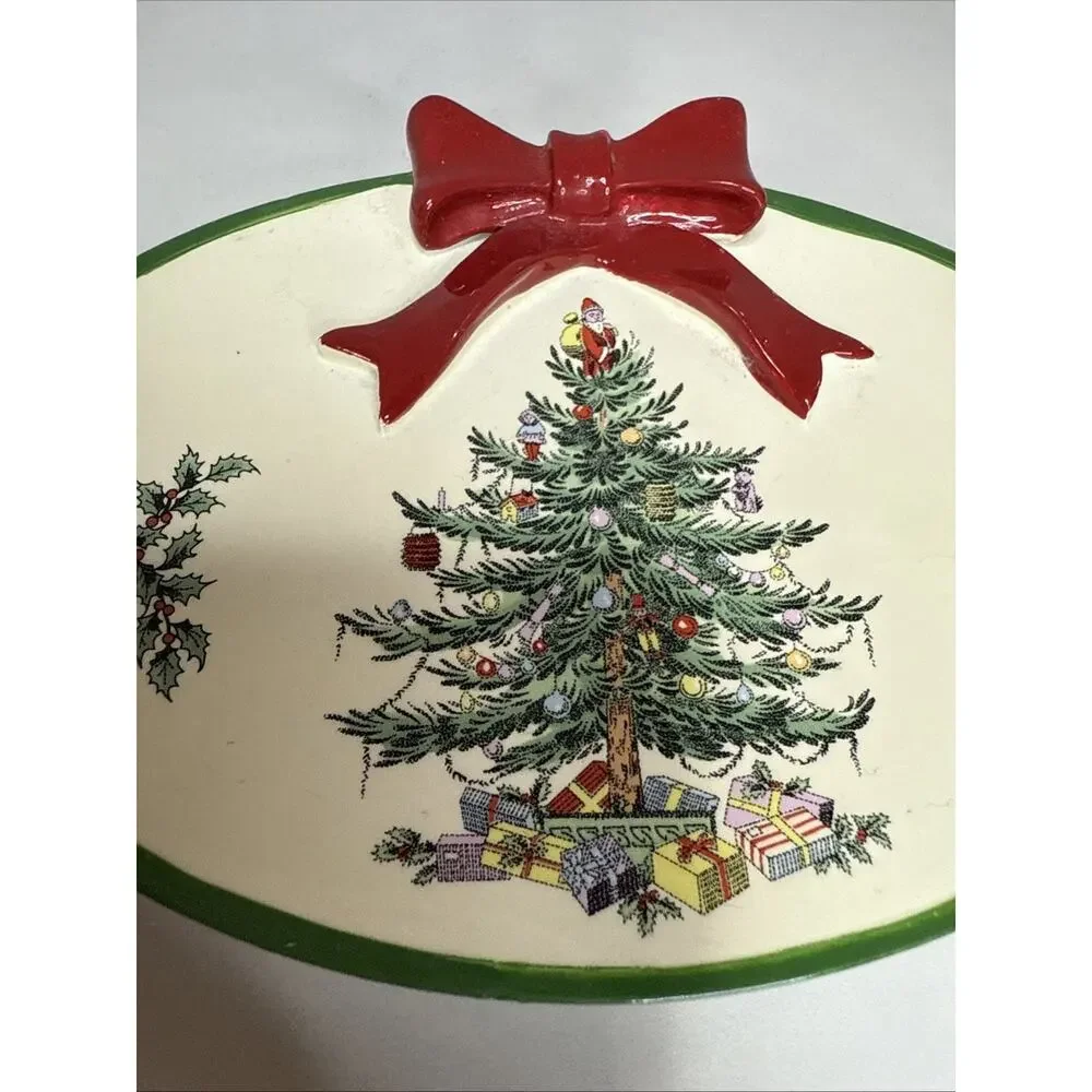 Spode - Soap Dish, Guest Bathroom Essentials, Holiday Bath Red